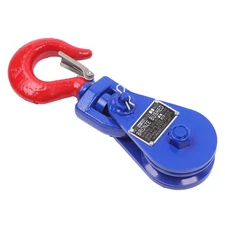 Snatch Block With Hook 2 Ton 3" for 3/8" Wire Rope Roll Back Wrecker Flatbed Tow