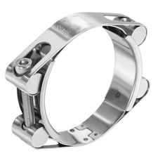 T-Bolt Hose Clamp 3.1-3.5" Double Head Adjustable Tube Clamps