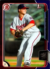 2015 Bowman #BP28 Austin Voth Prospects Purple #/250