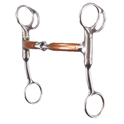 Reinsman Tom Thumb 1/2 Smooth Copper Snaffle Bit 427