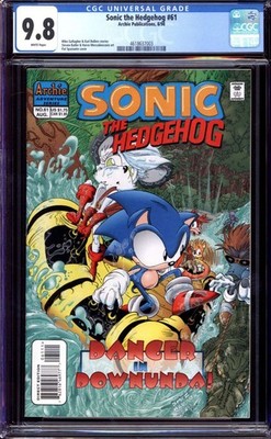 SONIC THE HEDGEHOG #61 CGC 9.8 WHITE PAGES // ARCHIE PUBLICATIONS