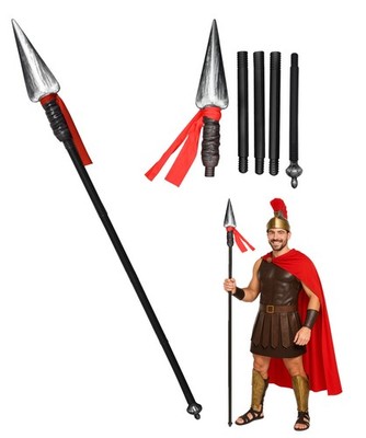 Spartan Roman Plastic Spear Warrior Weapon Armor Adult Costume 