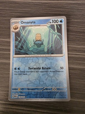 omanyte pokemon card value 52/62 1st Edition Fossil PSA 9 [W] Water Gun (10+) Does 10 damage plus 10 more damage for each W Energy attached to Omanyte but not used to pay for this attacks Energy cost Omanyte Reverse Holo NM 138/165
