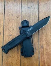 Cuchillo de hoja fija Gerber StrongArm Full Tang negro táctico supervivencia al aire libre NUEVO