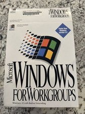 Microsoft Windows for Workgroups Windows 3.11 Vintage New Open Box