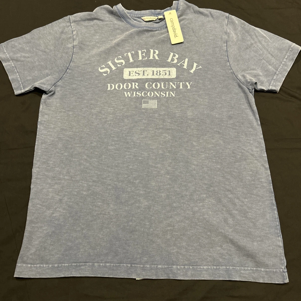 Camp David Maglietta Uomo Con Stampa Gradient Puffprint – Girocollo, Vestibilità Normale, Colori Sfumati