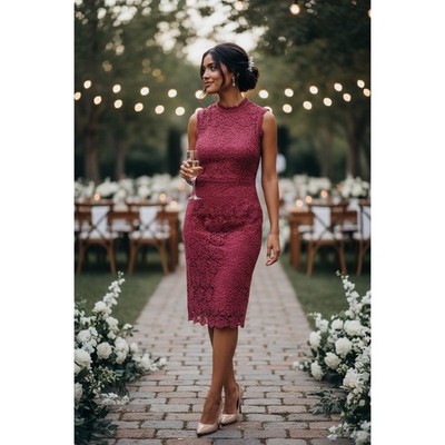 Nanette Lepore Lace Dress Size 10 Cameo Rose Sleeveless Cocktail Party NWT 