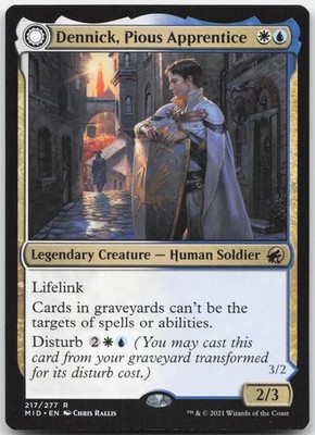 Dennick, Pious Apprentice - Innistrad: Midnight Hunt - Magic: The Gathering