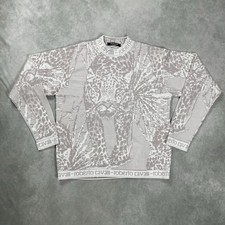 Roberto Cavalli Tiger Motif Sweater Size Medium