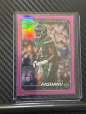 2024 Topps Chrome #238 Olu Fashanu Pink Refractor