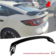 GLOSS BLACK FITS 2022-2026 HONDA CIVIC HATCHBACK HP STYLE TRUNK SPOILER WING