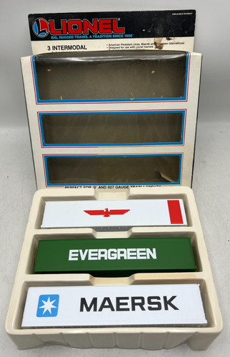 Contenedor intermodal de carga Lionel O 6-12805 Evergreen / Maersk / President Lines | Condition: Used