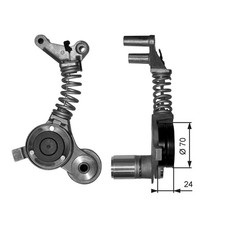 GATES Riemenspanner Keilrippenriemen DriveAlign™ T38406 für AUDI B6 A4 B7 A6 4B2