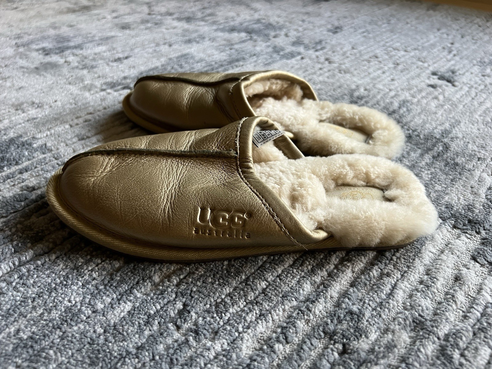 PANTOFOLA D’ORO Pantofole Ugg Glitter Oro Slide Taglia 6