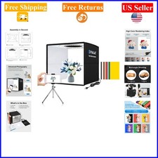 Portable Mini Photo Studio Light Box with 104 LEDs, for Small Products, Black