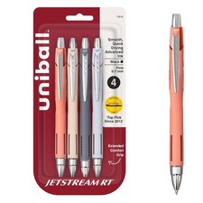 uni-ball Jetstream RT Pens - NY Times Wirecutter 1 Count Pack of 4 , Black