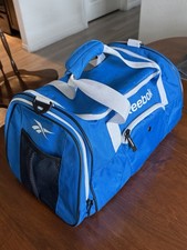 Maleta de viaje portátil vintage Reebok azul gimnasio deportivo bolso deportivo