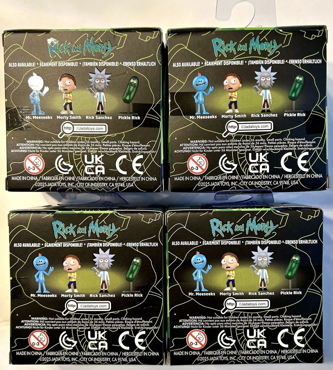 Rick and Morty Metalfigs Rick, Morty, Mr Meeseeks and Pickle Rick