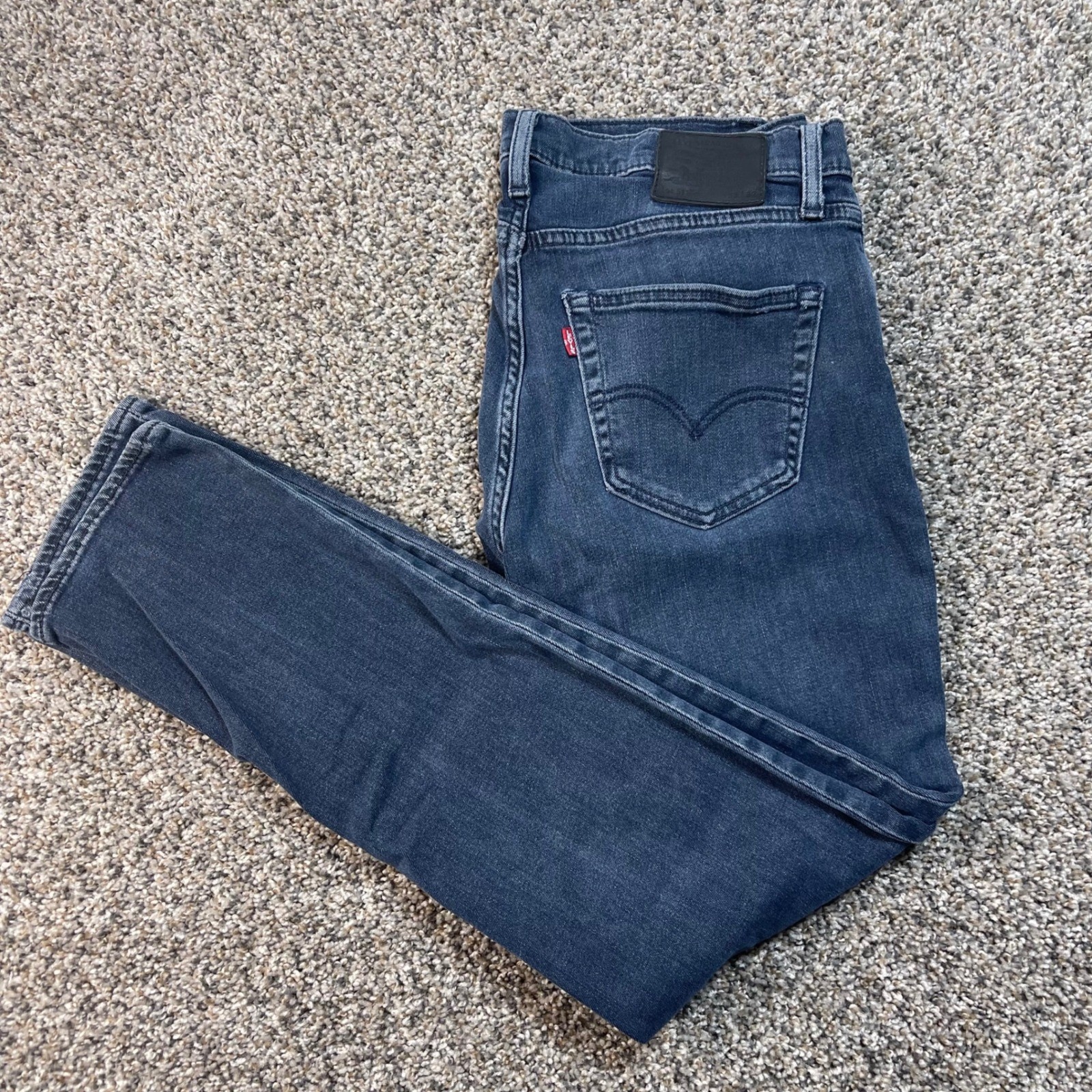 Men's 30x29 Dark Wash Stretch Denim Water Less