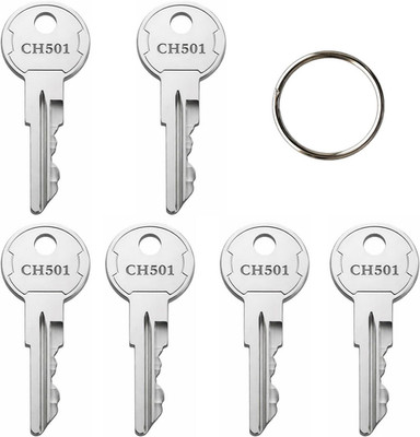 CH501 Key, 6-Pack, for Truck Tool Box Locks | Pre-Cut Metal Spare Keys for Trail