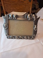Green-Tree-Gallery Noah's Ark Elephant Lion Bear Bird Pewter 6x4 Photo Frame '08