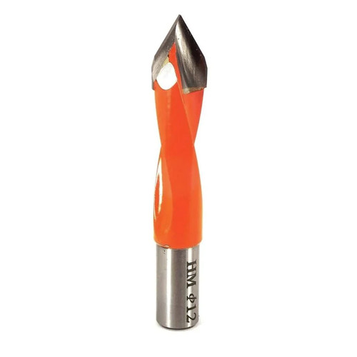 Whiteside DT12-70LH Left Hand V-Point Dowel Drill 12mmCD, 70mmOAL