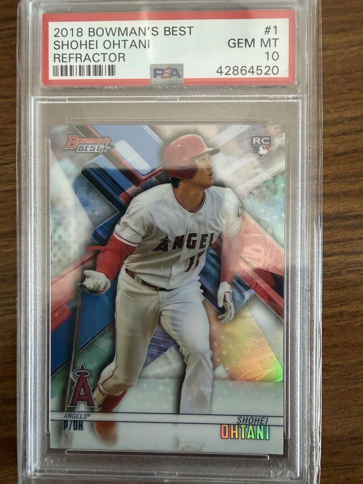 2018 Bowman's Best - Shohei Ohtani #1 Refractor (RC) PSA 10