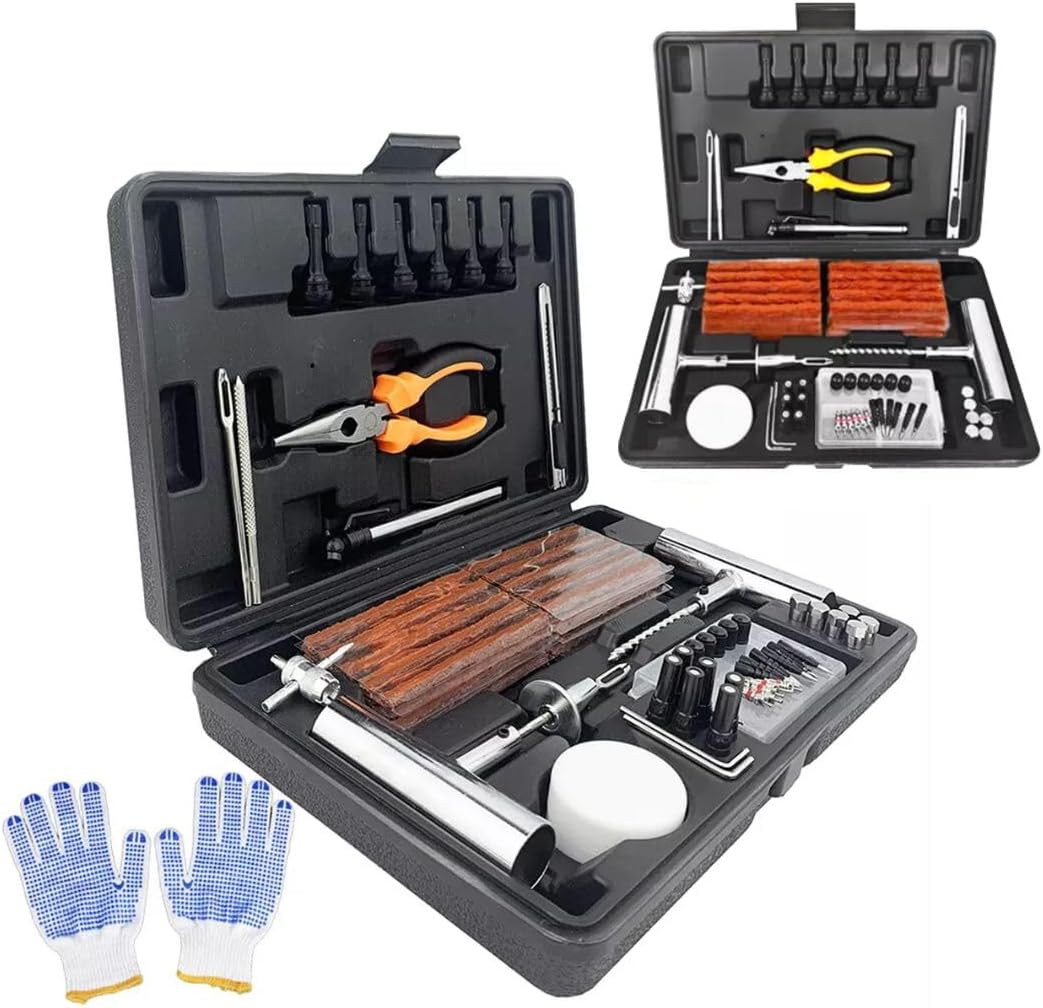 Kit Riparazione Pneumatici Auto - Kit Foratura Moto - Riparazioni in 15 Minuti - - Miniatura 7