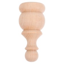 Wooden Curtain Finials Decorative for Bed Post Round Replacement