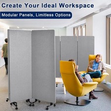3 Panel Room Divider Privacy Screens Home Office School Separator Freestanding