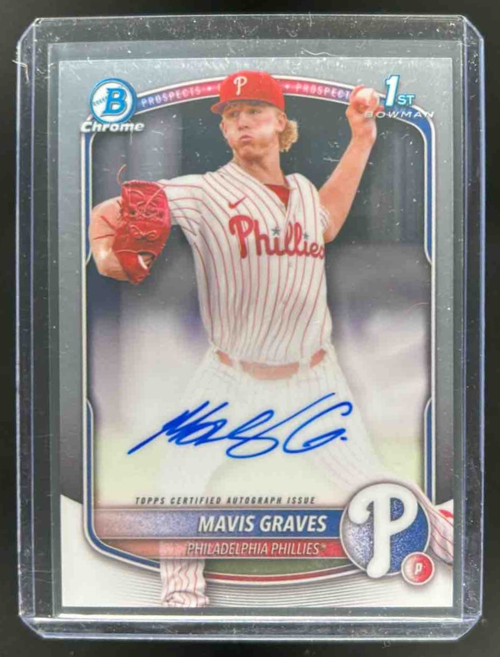 2025 Bowman Chrome Mavis Graves Auto 1st Prospect #CPA-MG Phillies