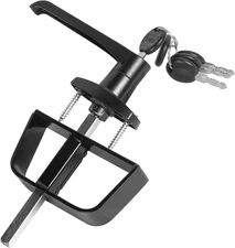 5-1/2" L-Handle Lock Kit, Shed Door Latch with 4 Keys, 5-1/2" Stem Shed L-Handle