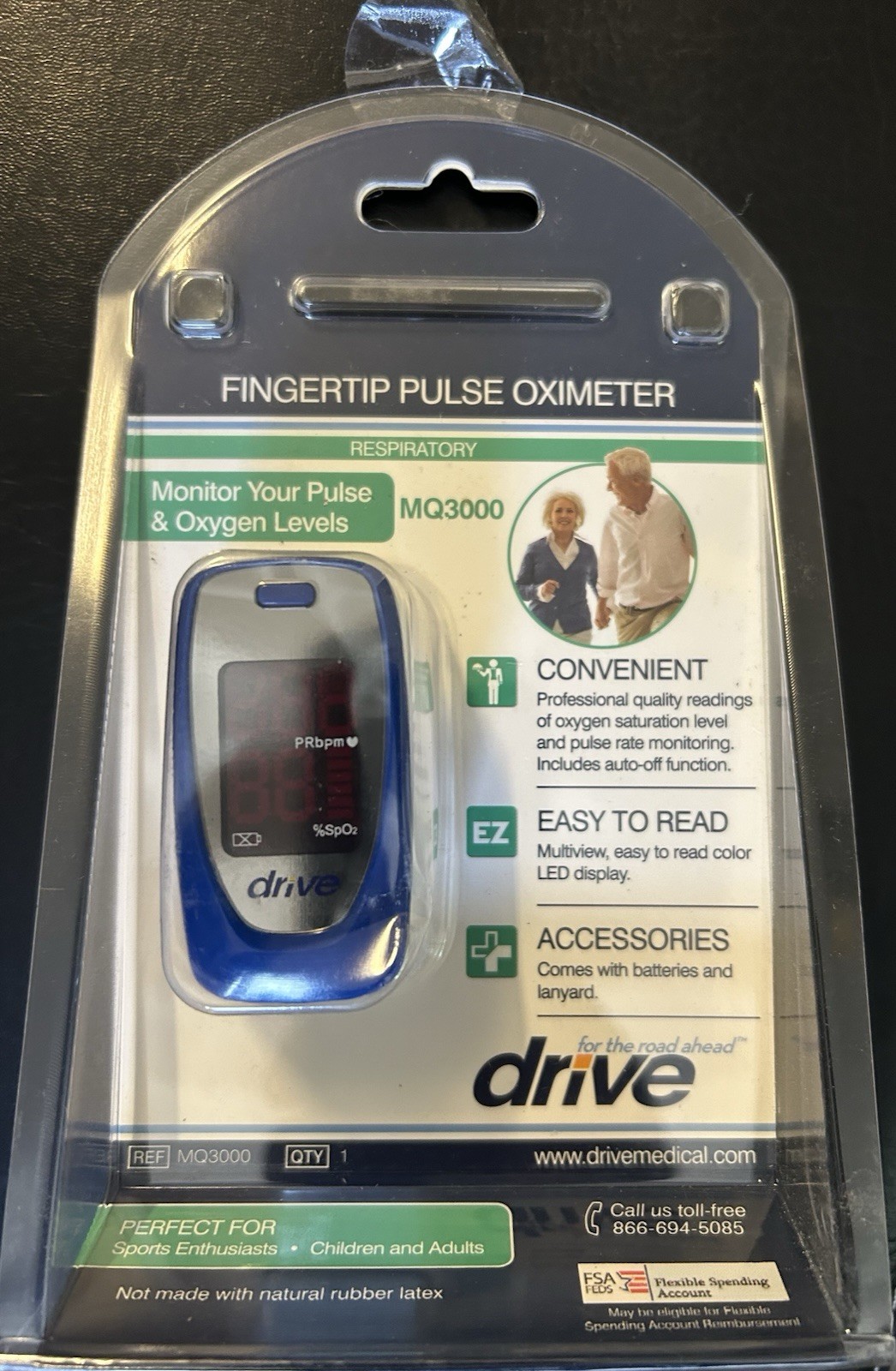 Fingertip Pulse Oximeter MQ3200 - Accurate Oxygen Saturation & Heart Rate Monitor