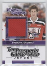 2013 ITG Heroes and Prospects Top Game-Used Black Jersey Frederik Gauthier 0a7