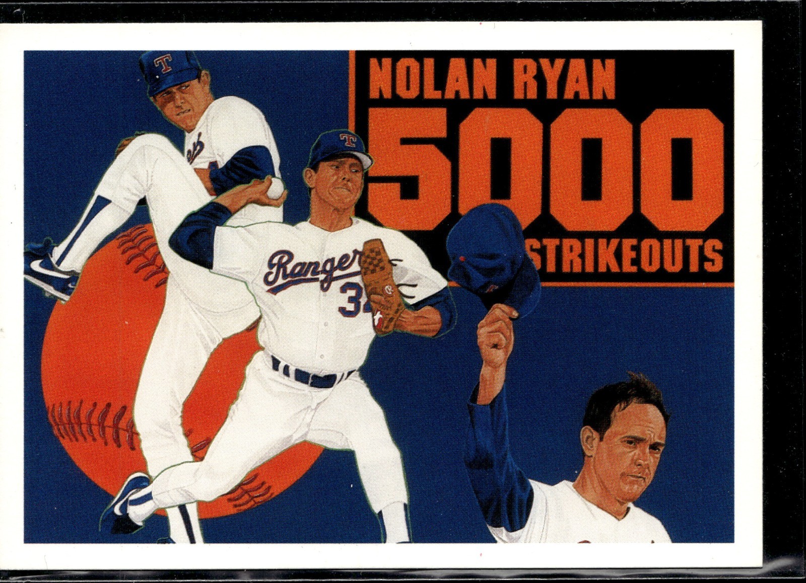 1990 Upper Deck 5000 Strikeouts #34 NOLAN RYAN Texas Rangers G8
