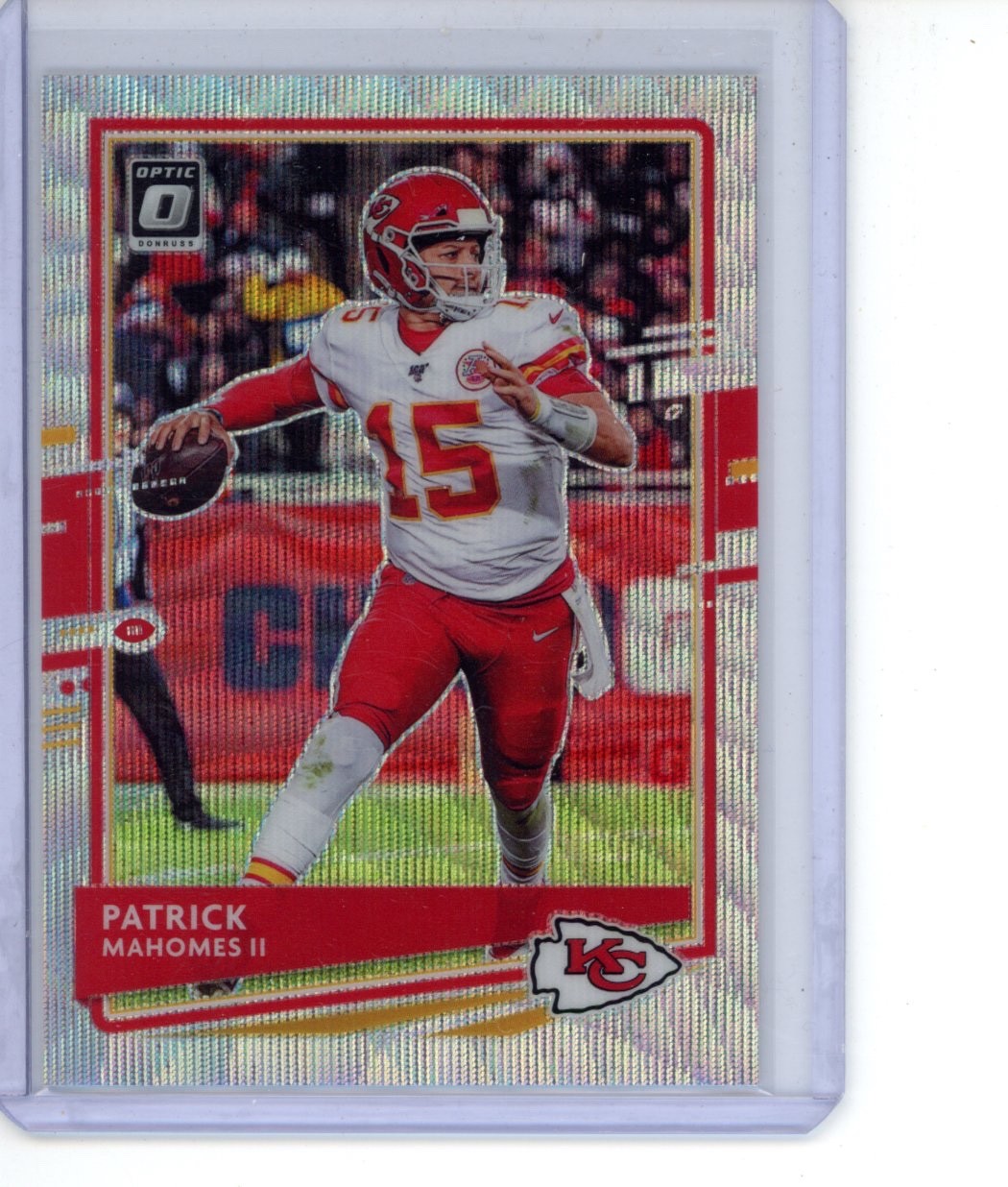 2020 Panini Donruss Optic Patrick Mahomes Silver Wave /199 CHIEFS SP