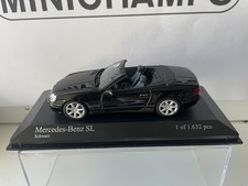 MINICHAMPS  Mercedes Benz SL 2001 Convertible Cabriolet 1/43 Black