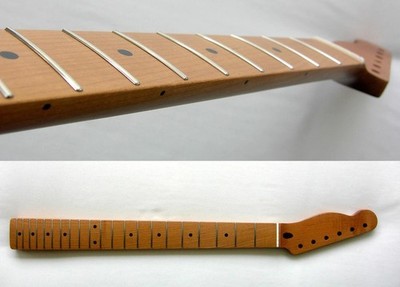 LEFTY / Telecaster Style 1 Piece Guitar Neck/Rounded ,fits/Warmoth, Fender TELE