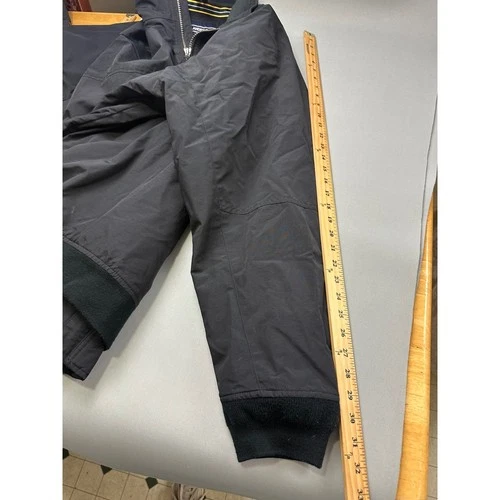 Lands End Squall Jacket Mens 3XL Tall Black Fleece Lined Full Zip Bomber 457210 image 10