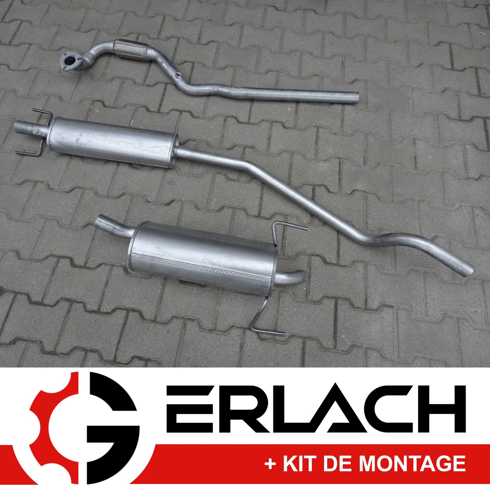 Échappement silencieux Opel Astra H 1.6 - Silencieux arrière pour moteur essence