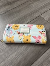 Cartera Disney Loungefly Winnie the Pooh Globo Amigos Cremallera Alrededor Cuero Sintético