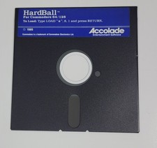 Hardball by Accolade Floppy for Commodore 64 -1985 ●Untested  image