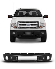 Black Steel Front Bumper Face Bar for Ford F-150 2009-2014 with Fog Lights