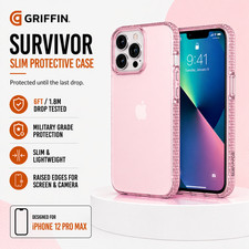 Griffin Survivor (iPhone 12 Pro Max) Case, Shockproof, 6ft Drop Tested, Cover