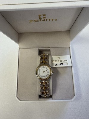 Zenith Academy Automatic Damen Armbanduhr Bicolor NOS Ungetragen Vintage mit Box