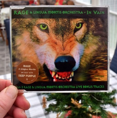 Rage & Lingua Mortis Orchestra  In Vain Single CD with 3 Live Bonus Tracks