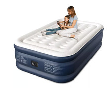 Cherimor Full Size Air Mattress, 18"H, Built-in Pump, Fast Inflate, 600 lb Cap