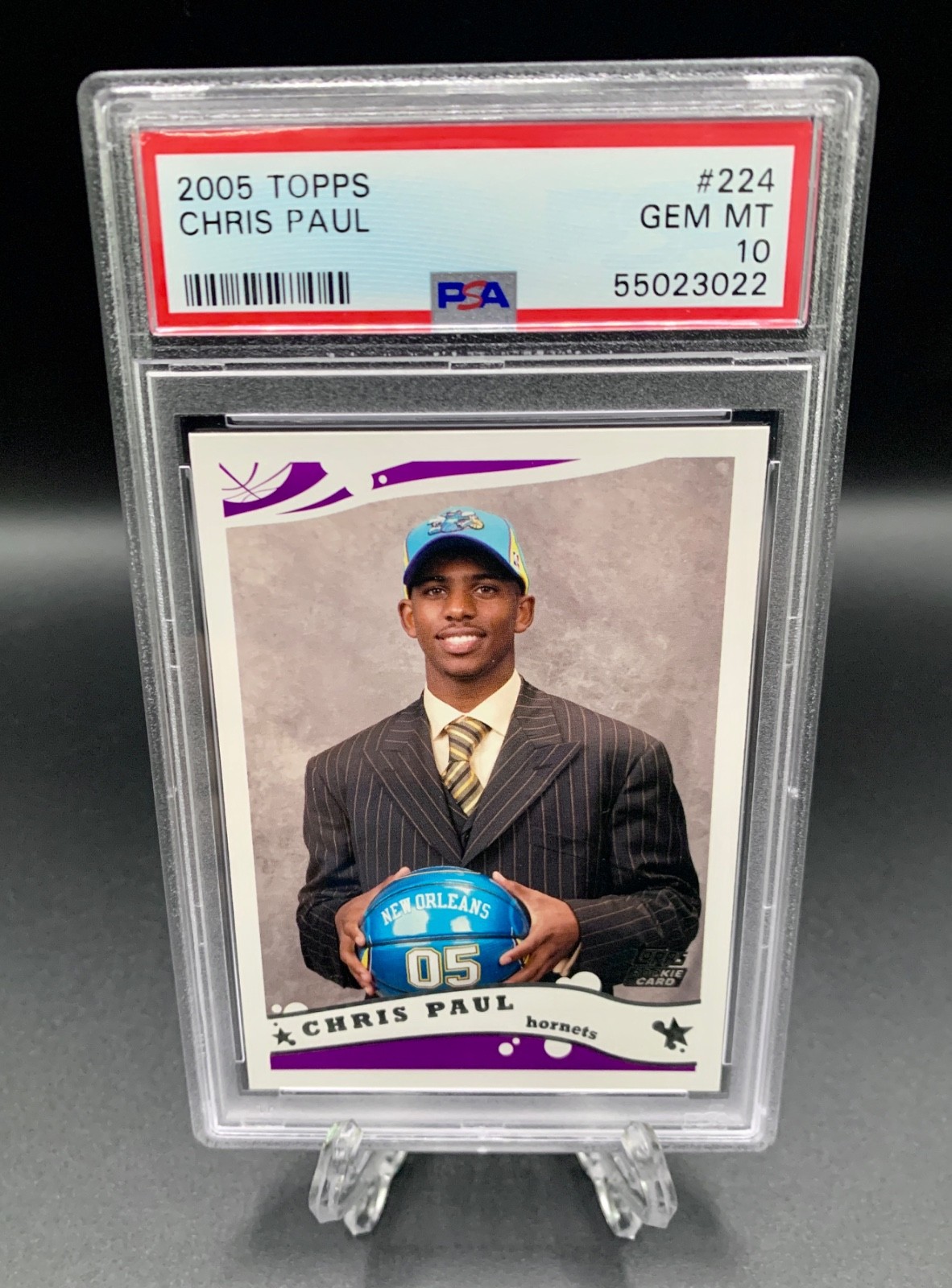 Chris Paul - 2005 Topps Base Rookie RC Card GEM MT 10 #224 Suns NBA HOF (PSA 10)