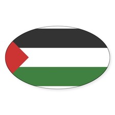 CafePress Palestine Flag Oval Sticker Sticker Oval  151230015 