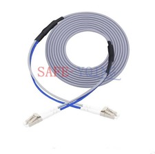 Armored Cable Fiber 10M Patch Cord LC to LC UPC Pigtail Multi-Mode Cables Duplex